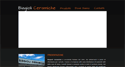 Desktop Screenshot of biagioliceramiche.it