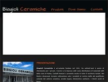 Tablet Screenshot of biagioliceramiche.it